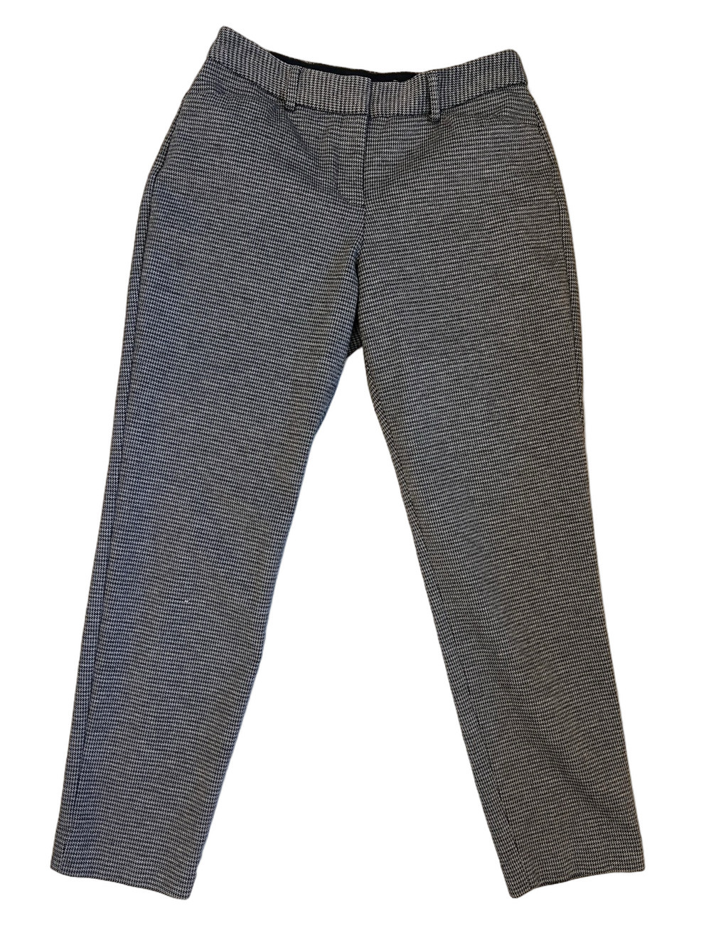 Express Publicist Ankle Pants Size 2 Black White Mid Rise
